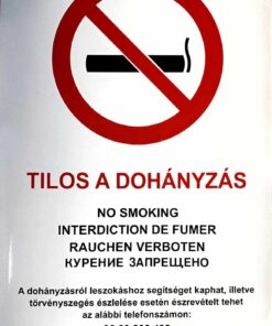 Tilos a dohányzás
