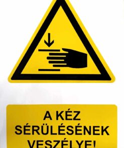 A kéz sérülésének veszélye