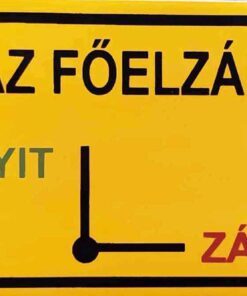 Gázfőelzáró nyit zát