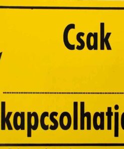 Csak ………….. Kapcsolhatja be! + villám jel