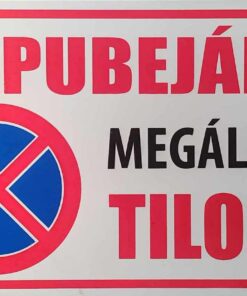 Kapubejáró megállni tilos!