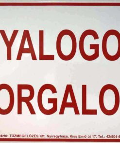 Gyalogos forgalom!