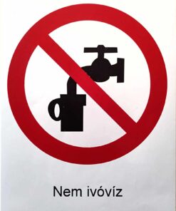 Nem ivóvíz + piktogram