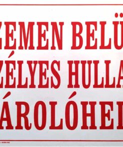 Üzemen belüli veszélyes hulladék tárolóhely