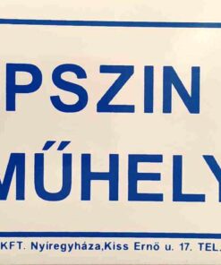 Gépszin és műhely