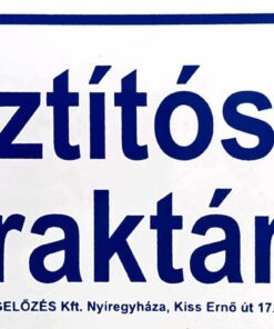Tisztítószer raktár