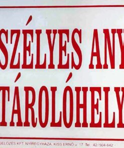 Veszélyes anyag tárolóhely