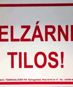 Elzárni tilos!