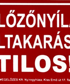 Szellőzőnyílások eltakarása tilos