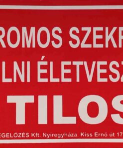 Elektromos szekrénybe benyúlni életveszélyes és tilos!
