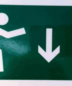 Menekülési útvonal lefelé (ajtó jobbra)