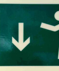 Menekülési útvonal lefelé (ajtó balra)