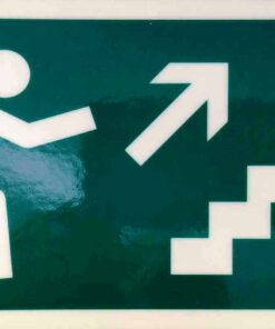 Menekülési útvonal lépcsőn felfelé (jobbra)