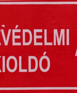 Tűzvédelmi kioldó +villám jel