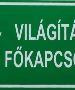 Világítási főkapcsoló + villám jel