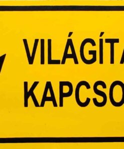 Világítási kapcsoló + villám jel