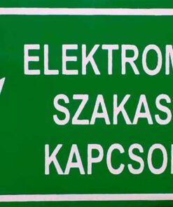 Elektromos szakaszkapcsoló + villám jel