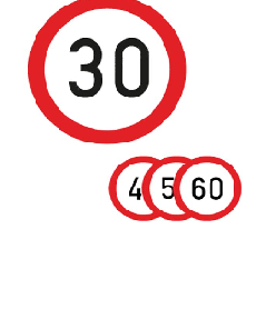 Sebesség korlátozó tábla